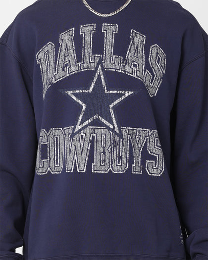 Mitchell & Ness Dallas Cowboys Ivy Arch Crewneck Faded Navy
