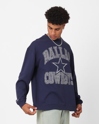 Mitchell & Ness Dallas Cowboys Ivy Arch Crewneck Faded Navy