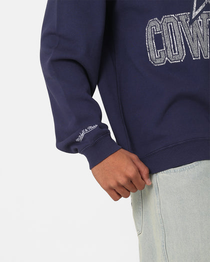 Mitchell & Ness Dallas Cowboys Ivy Arch Crewneck Faded Navy