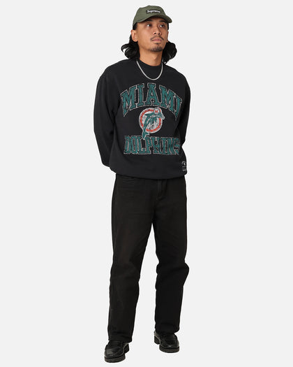 Mitchell & Ness Miami Dolphins Ivy Arch Vintage Crewneck Faded Black