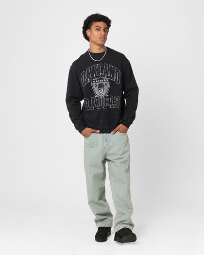 Mitchell & Ness Oakland Raiders Ivy Arch Crewneck Faded Black