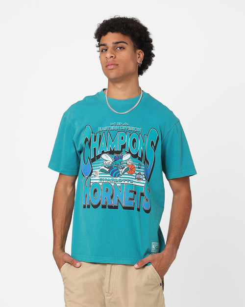 Mitchell & Ness Charlotte Hornets NBA Champs T-Shirt Teal