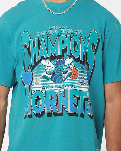 Mitchell & Ness Charlotte Hornets NBA Champs T-Shirt Teal
