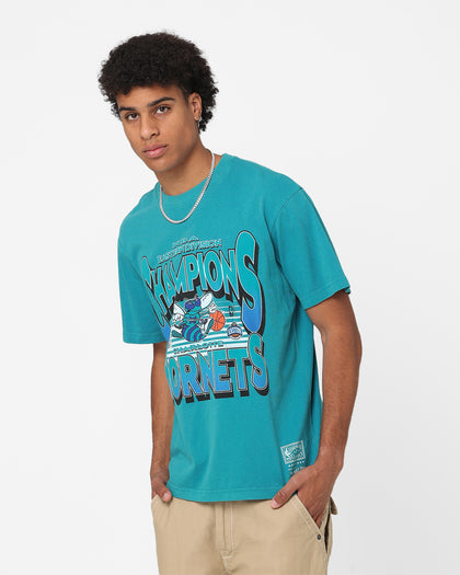 Mitchell & Ness Charlotte Hornets NBA Champs T-Shirt Teal
