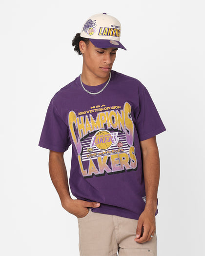 Mitchell & Ness Los Angeles Lakers NBA Champs T-Shirt Dark Purple