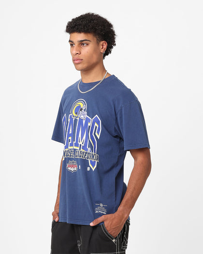 Majestic Athletic Los Angeles Rams Super Champ Arch T-Shirt Faded Navy