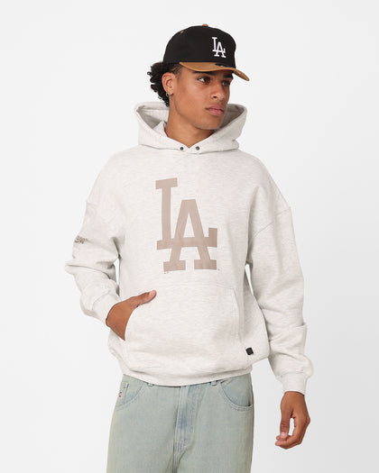 Majestic Athletic Los Angeles Dodgers Tonal Stark Hoodie Vintage White Marle