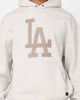 Majestic Athletic Los Angeles Dodgers Tonal Stark Hoodie Vintage White Marle
