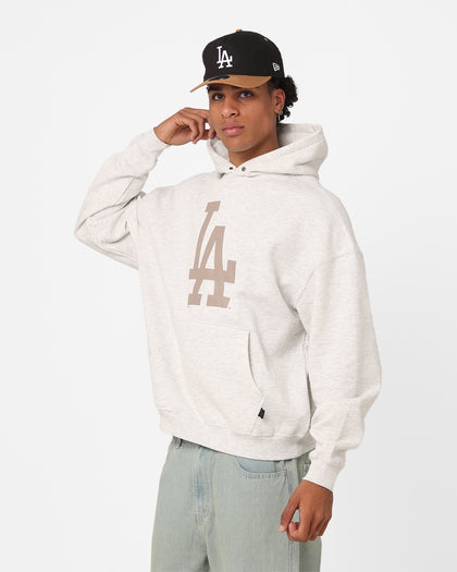 Majestic Athletic Los Angeles Dodgers Tonal Stark Hoodie Vintage White Marle