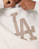 Majestic Athletic Los Angeles Dodgers Tonal Stark Hoodie Vintage White Marle