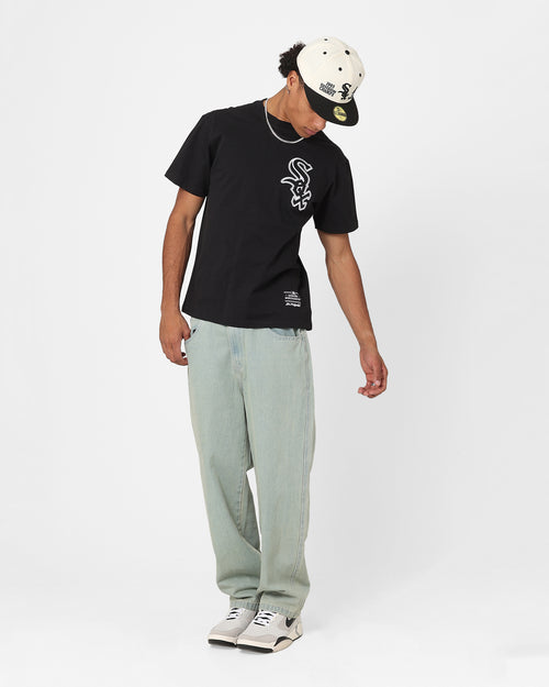 Majestic Athletic Chicago White Sox V Team Crest T-Shirt Faded Black