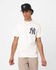 Majestic Athletic New York Yankees V Team Crest T-Shirt Vintage White