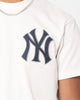 Majestic Athletic New York Yankees V Team Crest T-Shirt Vintage White
