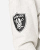 Majestic Athletic Oakland Raiders Vintage Athletic Pop Neck Hoodie Vintage White Marle