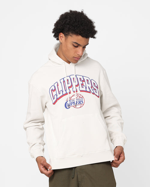 Mitchell & Ness Los Angeles Clippers Vintage Keyline Logo Hoodie Vintage White