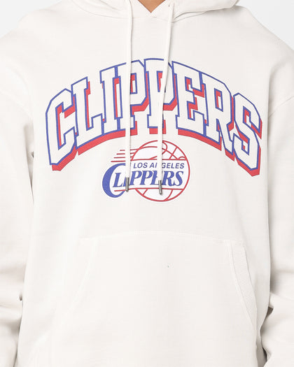 Mitchell & Ness Los Angeles Clippers Vintage Keyline Logo Hoodie Vintage White