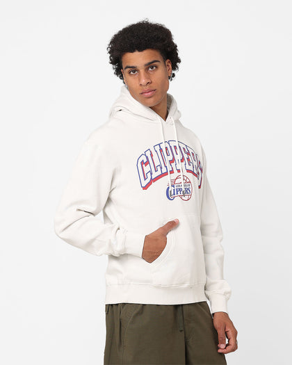 Mitchell & Ness Los Angeles Clippers Vintage Keyline Logo Hoodie Vintage White
