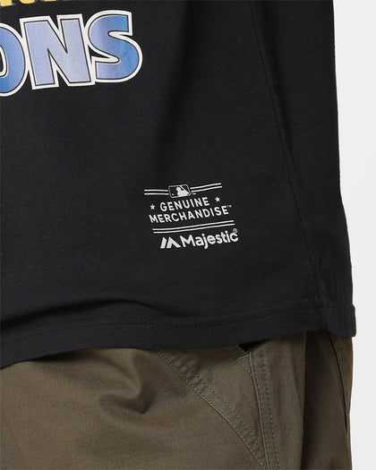 Majestic Athletic Los Angeles Dodgers World Series Champ T-Shirt Faded Black