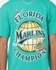 Majestic Florida Marlins World Series Champ T-Shirt Faded Teal