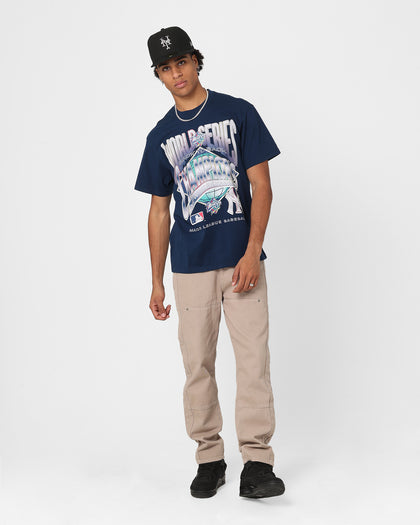 Majestic Athletic New York Yankees World Series Champ T-Shirt Faded Navy