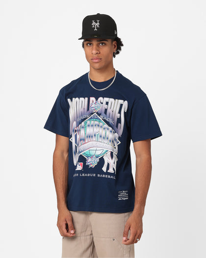 Majestic Athletic New York Yankees World Series Champ T-Shirt Faded Navy
