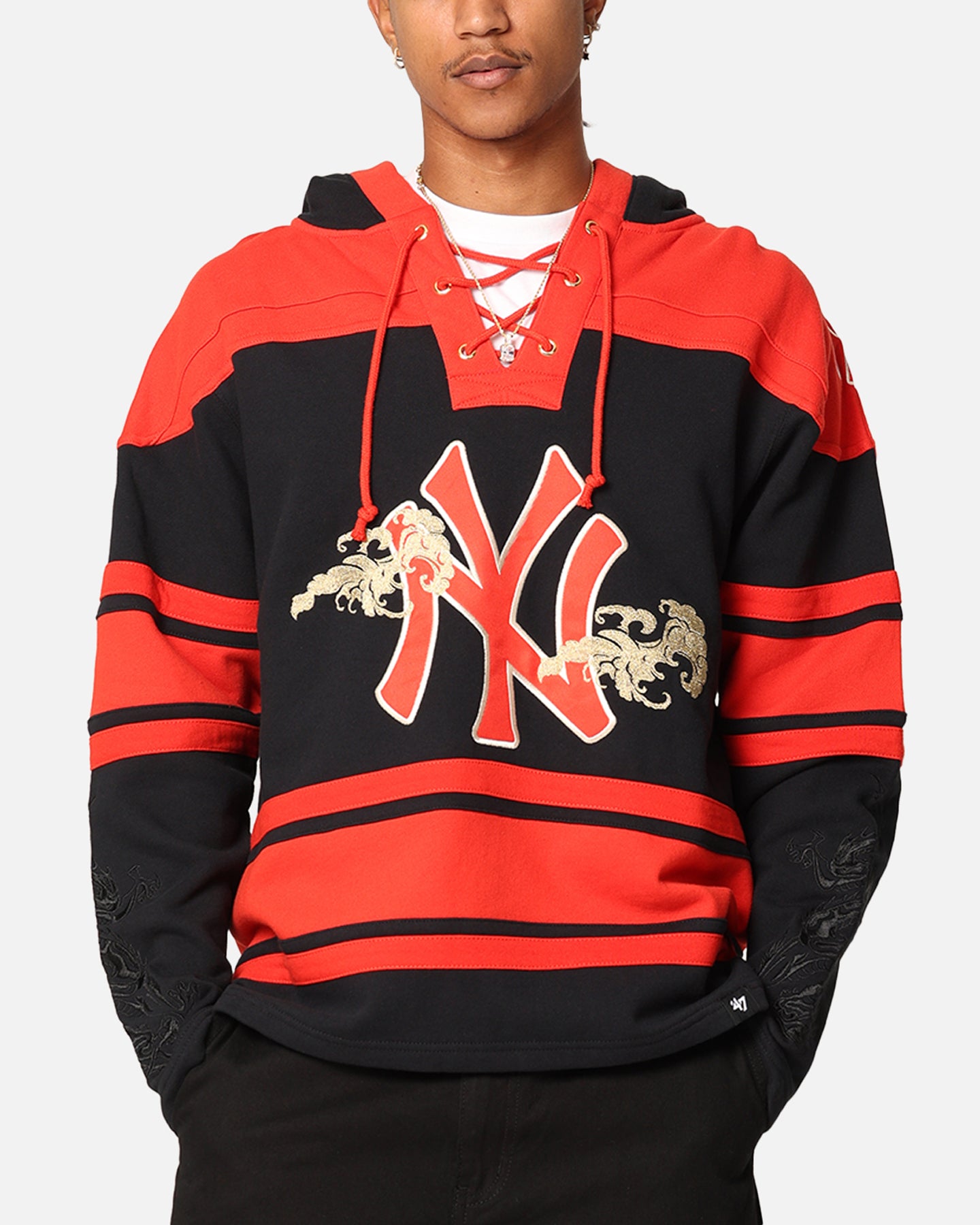 47 Brand New York Yankees 'Year Of The Dragon' Lacer Hoodie Jet