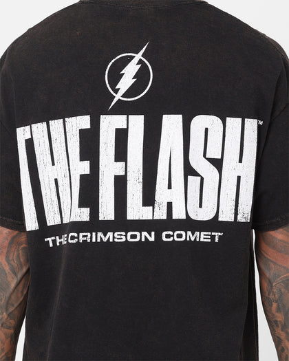 Goat Crew X The Flash The Flash Vintage T-Shirt Black Wash
