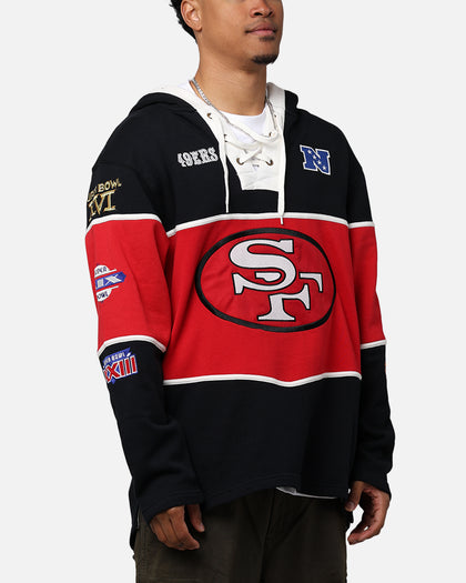47 Brand San Francisco 49ers Super Bowl Gridiron Lacer Hoodie Jet