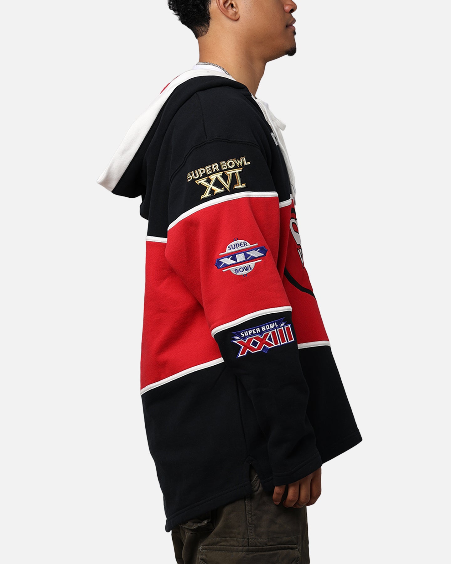 47 Brand San Francisco 49ers Super Bowl Gridiron Lacer Hoodie Jet