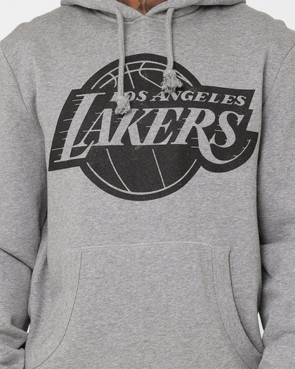 Mitchell & Ness Los Angeles Lakers XL Logo Hoodie Light Grey Marle