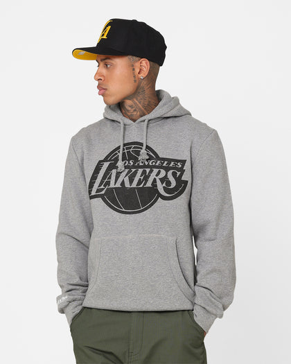 Mitchell & Ness Los Angeles Lakers XL Logo Hoodie Light Grey Marle