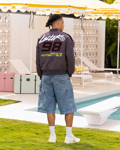 Loiter Racer Motor Jacket Charcoal
