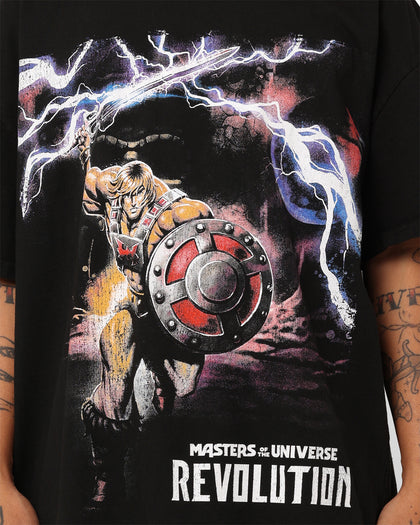 American Thrift X Masters Of The Universe He-man Heavyweight T-Shirt Black