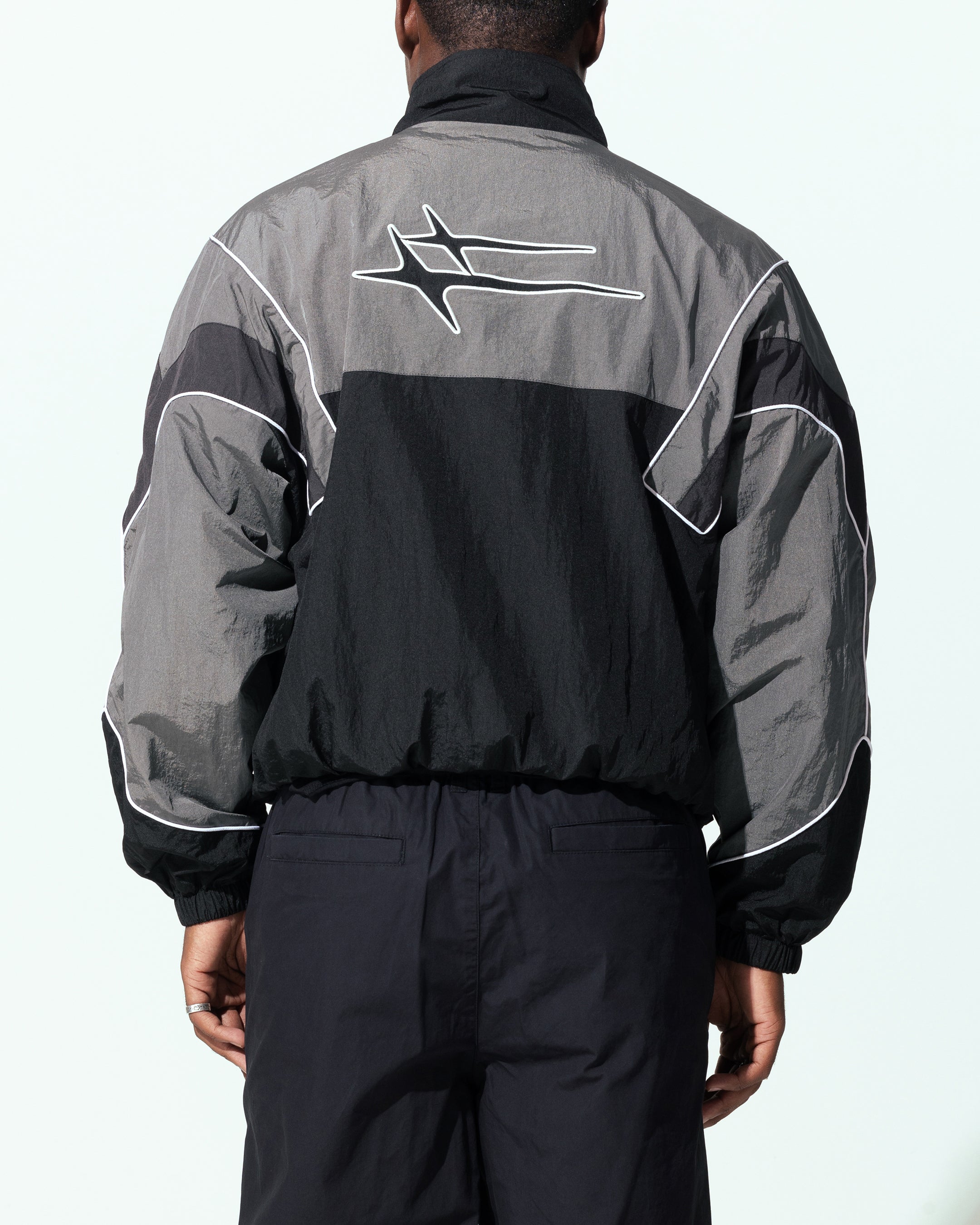 Loiter Axel Track Jacket Black/Grey | Culture Kings US