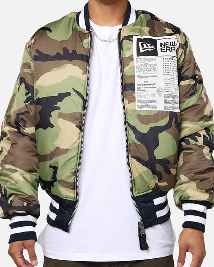 New Era X Alpha Series X MLB Atlanta Braves MA-1 Bomber Jacket Black