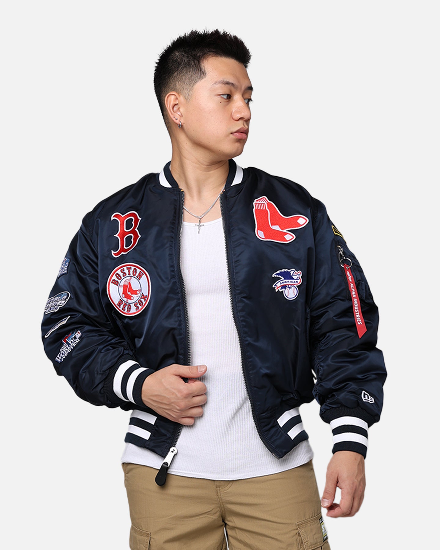 New Era X Alpha Series X MLB Boston Red Sox MA-1 Bomber Jacket