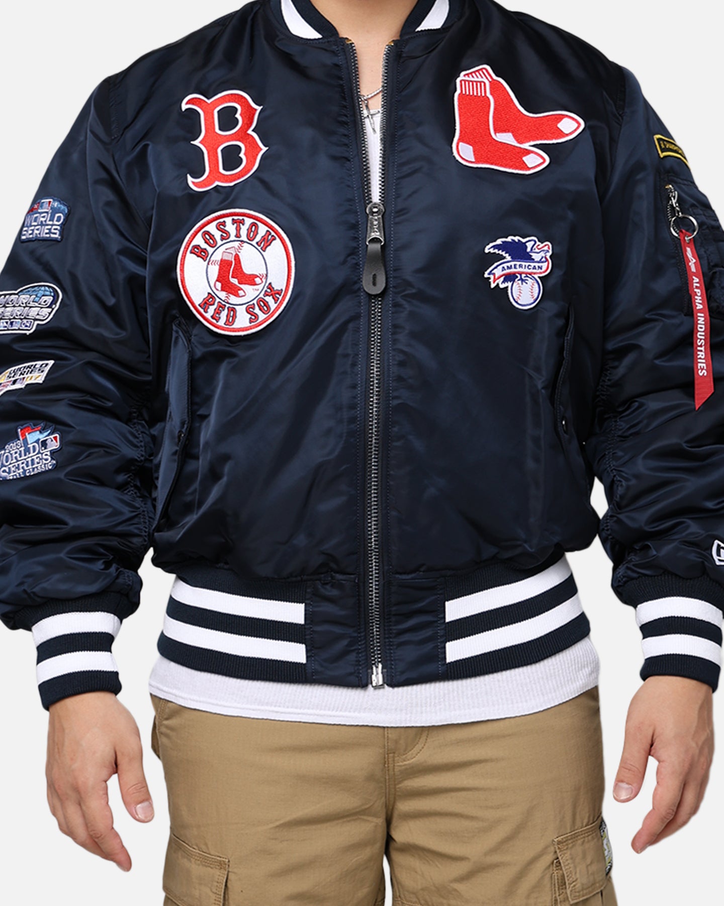 New Era X Alpha Series X MLB Boston Red Sox MA-1 Bomber Jacket