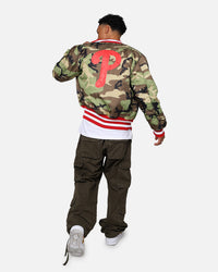 New Era X Alpha Series X MLB Philadelphia Phillies MA-1 Bomber Jacket Red