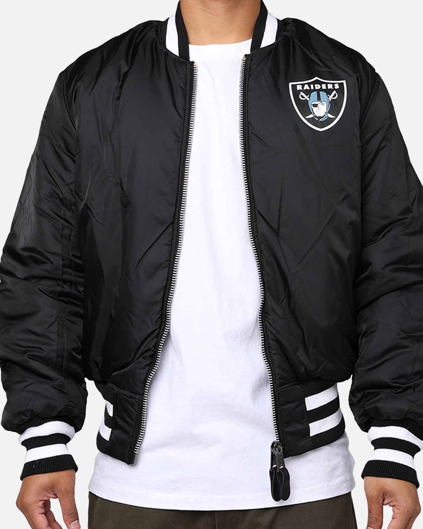 RAIDERS ボンバージャケット New Era X Alpha Series X NFL Las Vegas Raiders MA-1 Bomber Jacket