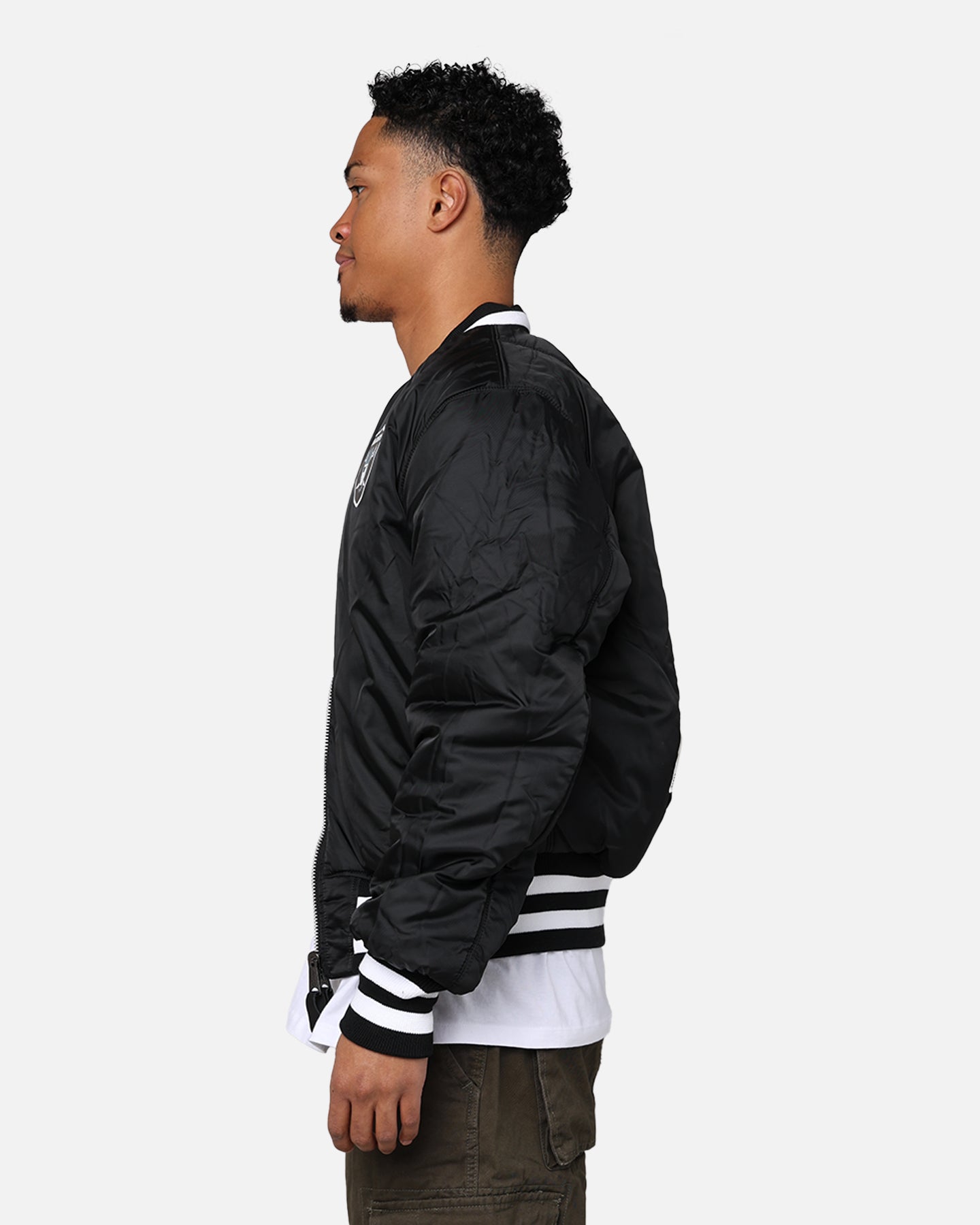 New Era X Alpha Series X NFL Las Vegas Raiders MA-1 Bomber Jacket
