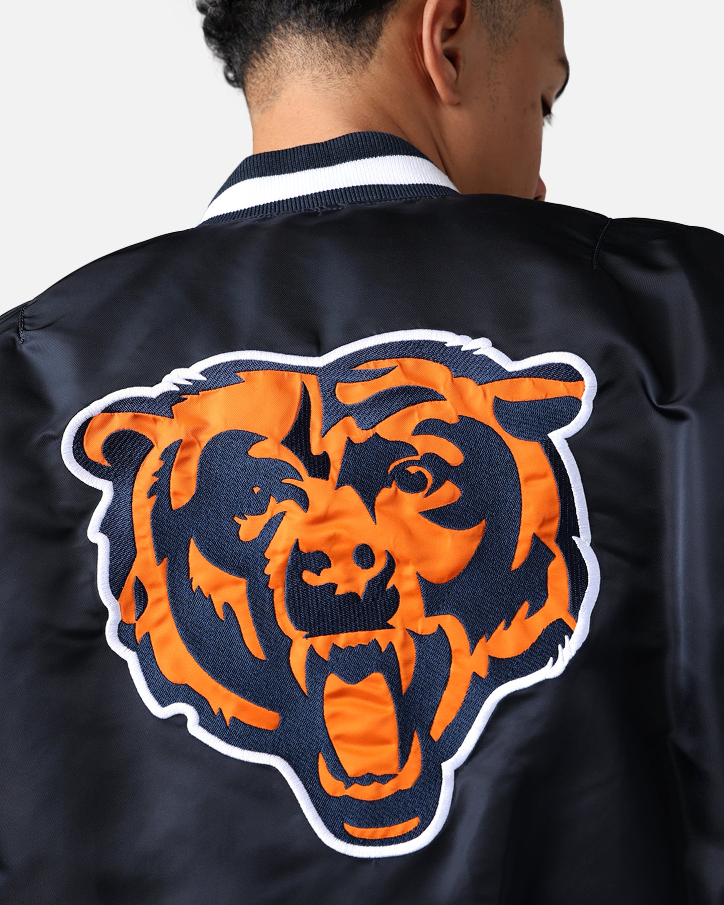 New Era X Alpha Series X NFL Chicago Bears MA-1 Bomber Jacket Navy