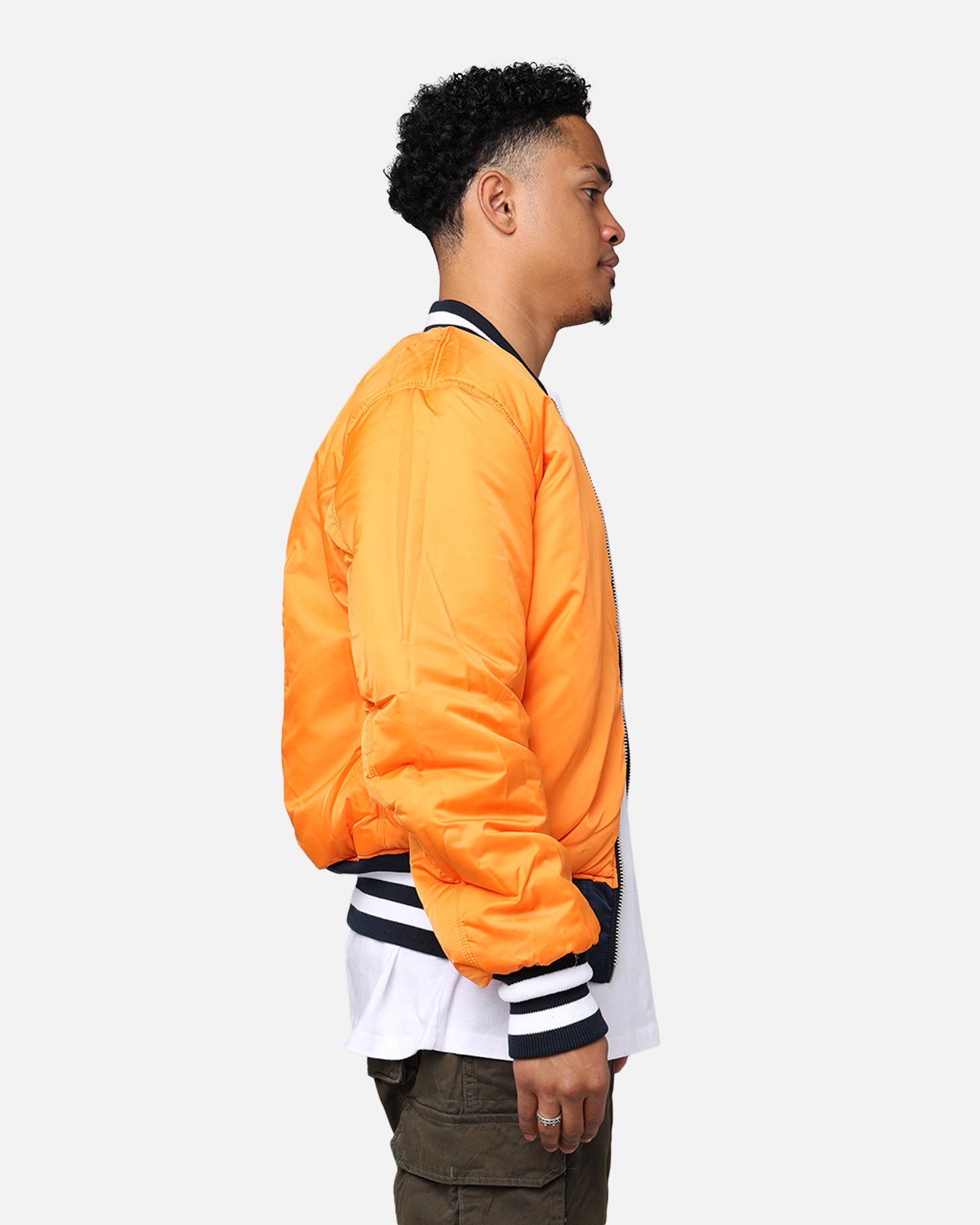New Era X Alpha Series X NFL Chicago Bears MA-1 Bomber Jacket Navy
