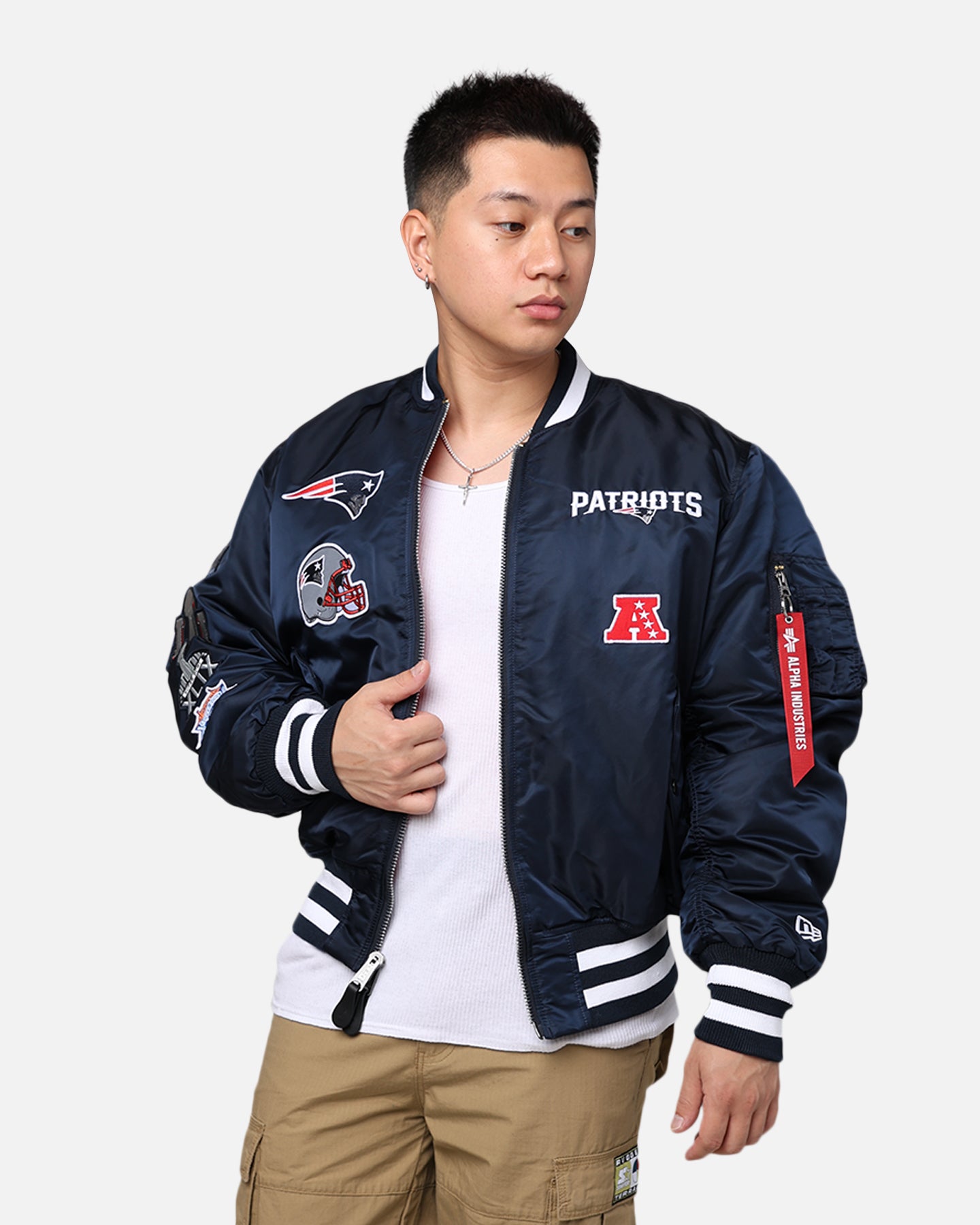 ☆新品☆holk flight jacketネイビー サイズ3 BXCNCKD Men's Jacket Flight Jacket Men's Double Sided Wear Plus
