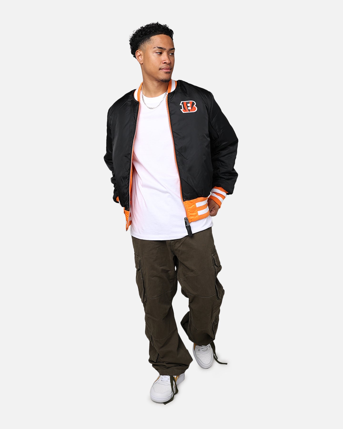 New Era X Alpha Series X NFL Cincinnati Bengals MA-1 Bomber Jacket