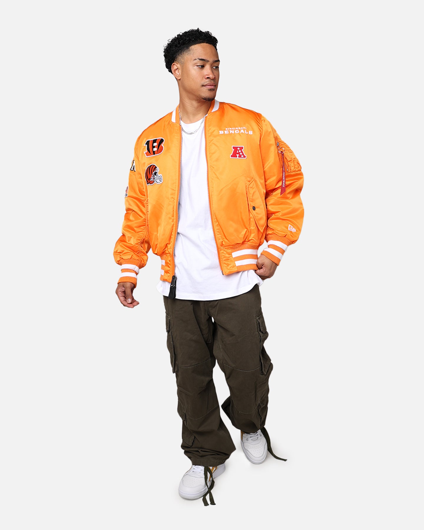New Era X Alpha Series X NFL Cincinnati Bengals MA-1 Bomber Jacket