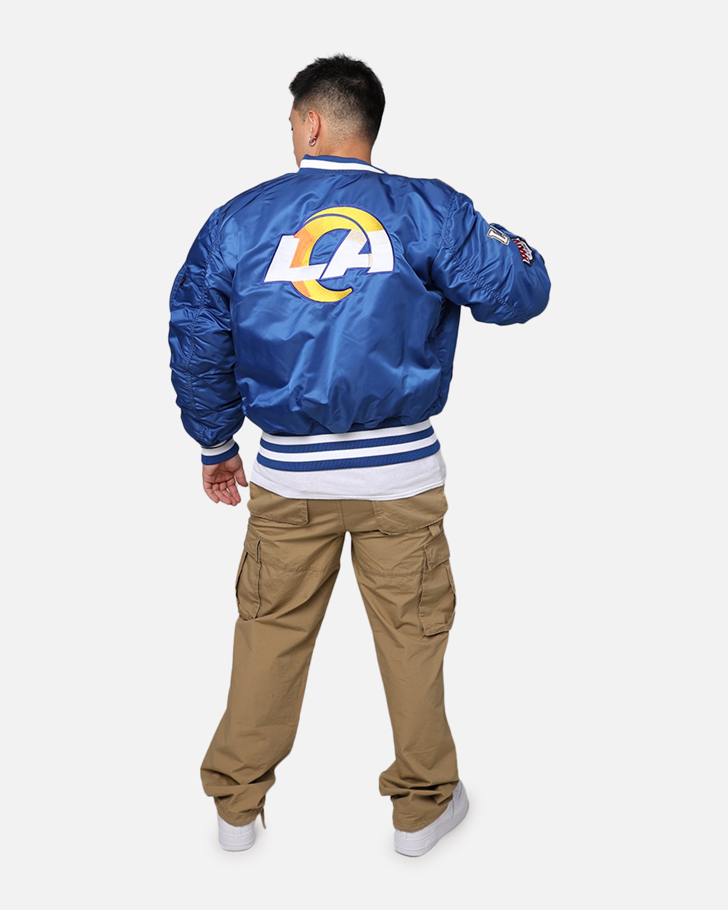 New Era X Alpha Series X NFL Los Angeles Rams MA-1 Bomber Jacket
