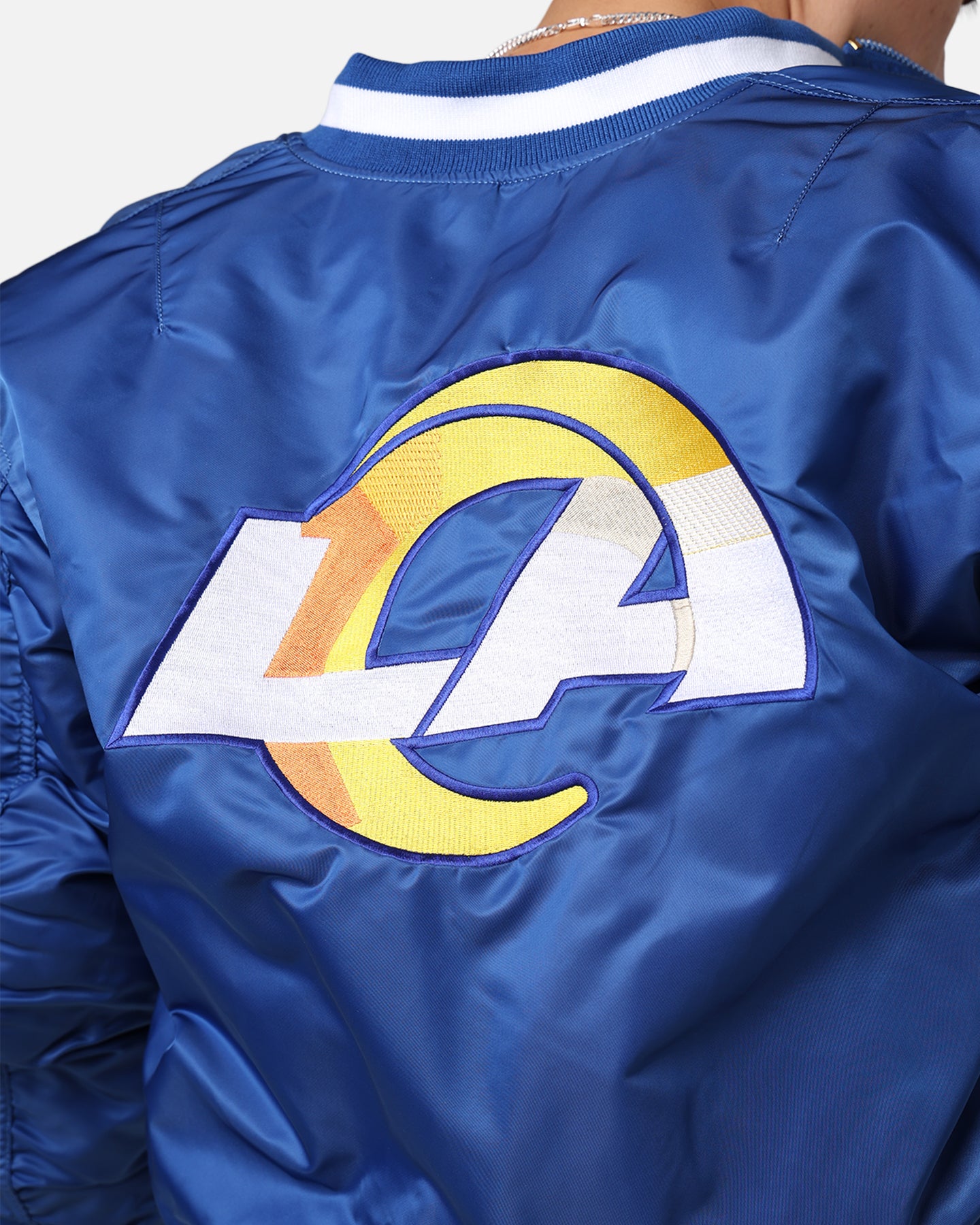 New Era X Alpha Series X NFL Los Angeles Rams MA-1 Bomber Jacket