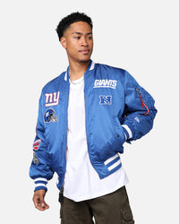 New Era X Alpha Series X NFL New York Giants MA-1 Bomber Jacket Royal/Red