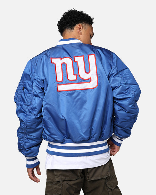 New Era X Alpha Series X NFL New York Giants MA-1 Bomber Jacket Royal/Red