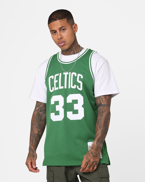 Mitchell & Ness Larry Bird Boston Celtics #33 Swing Jersey Kelly Green